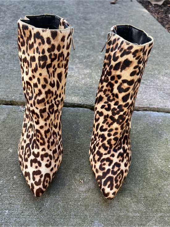 Sam Edelman Shoes - Sam Edelman Leopard Print Pointed Toe Ankle Boots